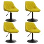 Sillas de comedor giratorias 4 uds terciopelo amarillo mostaza