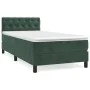 Box spring bed with dark green velvet mattress 80x200 cm by vidaXL, Beds and slatted bases - Ref: Foro24-3141452, Price: 273,...