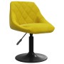 Sillas de comedor giratorias 4 uds terciopelo amarillo mostaza