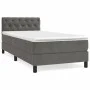 Box spring bed with dark gray velvet mattress 80x200 cm by vidaXL, Beds and slatted bases - Ref: Foro24-3141450, Price: 296,6...