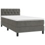 Box spring bed with dark gray velvet mattress 80x200 cm by vidaXL, Beds and slatted bases - Ref: Foro24-3141450, Price: 288,1...