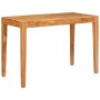 Mesa de Comedor Marrón 110 x 55 x 76 cm Madera de Acacia Sólida