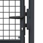 Puerta de jardín de malla de acero galvanizado, 100 x 175 cm