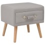Two bedside tables, 40x35x40 cm, gray fabric by vidaXL, Nightstands - Ref: Foro24-276378, Price: 108,23 €, Discount: %