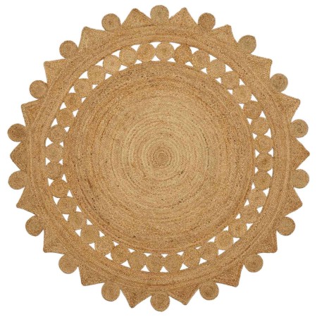 Alfombra Marrón Ø 180 cm yute