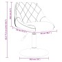 Sillas de comedor giratorias 4 uds terciopelo amarillo mostaza