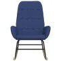 Schaukelstuhl aus blauem Stoff von vidaXL, Schaukelstühle - Ref: Foro24-341257, Preis: 127,24 €, Rabatt: %
