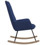 Schaukelstuhl aus blauem Stoff von vidaXL, Schaukelstühle - Ref: Foro24-341257, Preis: 129,05 €, Rabatt: %