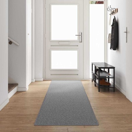 Runner de Alfombra Gris Claro 80 x 500 cm 100% Polipropileno