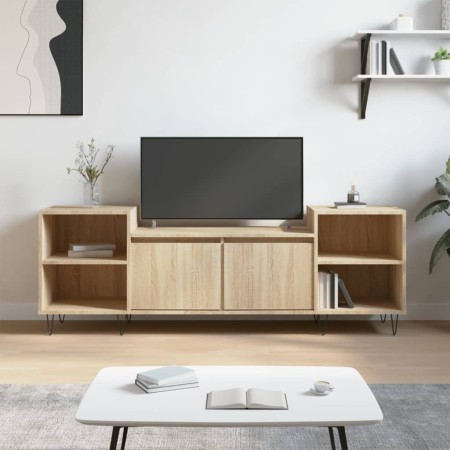 Mueble para TV madera contrachapada roble Sonoma 160x35x55 cm de vidaXL, Muebles TV - Ref: Foro24-831343, Precio: 83,37 €, De...