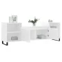 Mueble para TV madera contrachapada blanco 160x35x55 cm de vidaXL, Muebles TV - Ref: Foro24-831348, Precio: 81,08 €, Descuent...