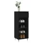 Mueble zapatero madera contrachapada negro 40x36x105 cm de vidaXL, Zapateros y organizadores de calzado - Ref: Foro24-831453,...
