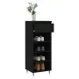 Mueble zapatero madera contrachapada negro 40x36x105 cm de vidaXL, Zapateros y organizadores de calzado - Ref: Foro24-831453,...