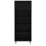 Mueble zapatero madera contrachapada negro 40x36x105 cm de vidaXL, Zapateros y organizadores de calzado - Ref: Foro24-831453,...
