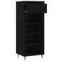 Mueble zapatero madera contrachapada negro 40x36x105 cm de vidaXL, Zapateros y organizadores de calzado - Ref: Foro24-831453,...