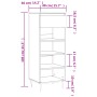 Mueble zapatero madera contrachapada negro 40x36x105 cm de vidaXL, Zapateros y organizadores de calzado - Ref: Foro24-831453,...