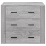 Aparador de madera contrachapada gris Sonoma 80x33x70 cm