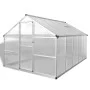 Verstärktes Aluminium-Gewächshaus mit Grundstruktur 7,55 m² von vidaXL, Gewächshäuser - Ref: Foro24-41319, Preis: 702,94 €, R...