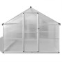 Invernadero de aluminio reforzado con estructura base 7,55 m² de vidaXL, Invernaderos - Ref: Foro24-41319, Precio: 666,09 €, ...