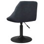 Sillas de comedor giratorias 6 unidades terciopelo gris oscuro