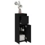 4-teiliges Badezimmermöbel-Set aus Holzwerkstoff schwarz von vidaXL, Badezimmermöbel - Ref: Foro24-3056890, Preis: 183,94 €, ...