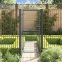 Puerta de jardín de malla de acero galvanizado, 100 x 200 cm