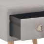 Nachttische 2 Stück 40x35x40 cm grauer Stoff von vidaXL, Nachttische - Ref: Foro24-276378, Preis: 108,23 €, Rabatt: %
