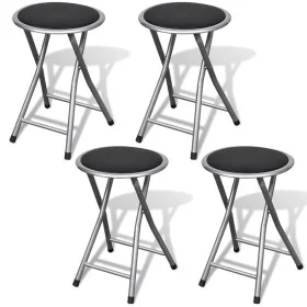 Klappbare Küchenhocker 4 Einheiten Kunstleder von vidaXL, Klapphocker und Stühle - Ref: Foro24-241033, Preis: 71,60 €, Rabatt: %