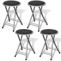 Folding kitchen stools 4 units synthetic leather by vidaXL, Folding stools and chairs - Ref: Foro24-241033, Price: 71,60 €, D...