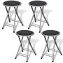 Klappbare Küchenhocker 4 Einheiten Kunstleder von vidaXL, Klapphocker und Stühle - Ref: Foro24-241033, Preis: 74,39 €, Rabatt: %