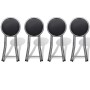 Folding kitchen stools 4 units synthetic leather by vidaXL, Folding stools and chairs - Ref: Foro24-241033, Price: 74,39 €, D...