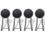 Folding kitchen stools 4 units synthetic leather by vidaXL, Folding stools and chairs - Ref: Foro24-241033, Price: 71,60 €, D...