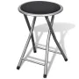Folding kitchen stools 4 units synthetic leather by vidaXL, Folding stools and chairs - Ref: Foro24-241033, Price: 71,60 €, D...