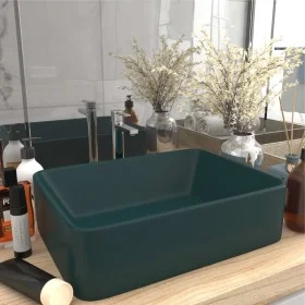 Luxury dark green matte ceramic sink 41x30x12 cm by vidaXL, Sinks - Ref: Foro24-147047, Price: 74,32 €, Discount: %