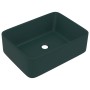 Luxuriöses dunkelgrünes, mattes Keramikwaschbecken 41x30x12 cm von vidaXL, Sinkt - Ref: Foro24-147047, Preis: 75,76 €, Rabatt: %