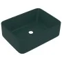 Luxury dark green matte ceramic sink 41x30x12 cm by vidaXL, Sinks - Ref: Foro24-147047, Price: 74,32 €, Discount: %