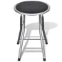 Folding kitchen stools 4 units synthetic leather by vidaXL, Folding stools and chairs - Ref: Foro24-241033, Price: 71,60 €, D...