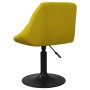 Sillas de comedor giratorias 6 uds terciopelo amarillo mostaza
