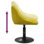 Sillas de comedor giratorias 6 uds terciopelo amarillo mostaza
