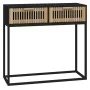 Konsolentisch Eisen und Sperrholz schwarz 80x30x75 cm von vidaXL, Seitentische - Ref: Foro24-352104, Preis: 112,49 €, Rabatt: %