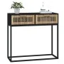Konsolentisch Eisen und Sperrholz schwarz 80x30x75 cm von vidaXL, Seitentische - Ref: Foro24-352104, Preis: 112,49 €, Rabatt: %