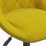 Sillas de comedor giratorias 6 uds terciopelo amarillo mostaza
