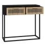 Konsolentisch Eisen und Sperrholz schwarz 80x30x75 cm von vidaXL, Seitentische - Ref: Foro24-352104, Preis: 112,49 €, Rabatt: %