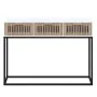 Console table made of white iron and plywood wood, measuring 105x30x75 cm. by vidaXL, Side tables - Ref: Foro24-352106, Price...