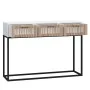 Console table made of white iron and plywood wood, measuring 105x30x75 cm. by vidaXL, Side tables - Ref: Foro24-352106, Price...