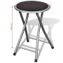 Folding kitchen stools 4 units synthetic leather by vidaXL, Folding stools and chairs - Ref: Foro24-241033, Price: 71,60 €, D...