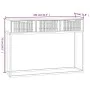 Console table made of white iron and plywood wood, measuring 105x30x75 cm. by vidaXL, Side tables - Ref: Foro24-352106, Price...