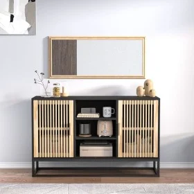 Sideboard aus schwarzem Sperrholz 105x30x65 cm von vidaXL, Sideboards - Ref: Foro24-352119, Preis: 115,23 €, Rabatt: %