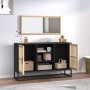 Aparador de madera contrachapada negro 105x30x65 cm de vidaXL, Aparadores - Ref: Foro24-352119, Precio: 128,11 €, Descuento: %