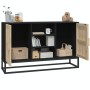 Aparador de madera contrachapada negro 105x30x65 cm de vidaXL, Aparadores - Ref: Foro24-352119, Precio: 128,11 €, Descuento: %